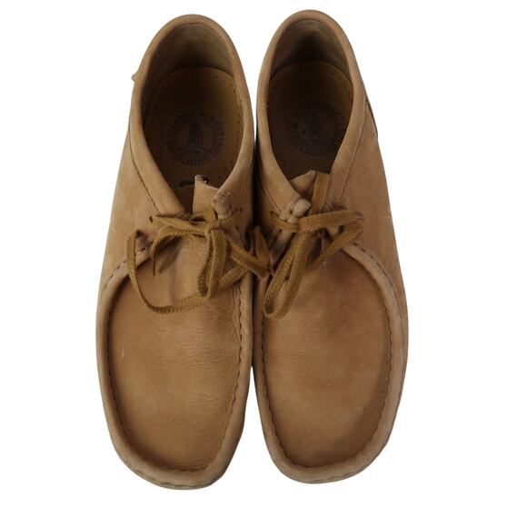 Clarks Shacre II Run Shoes Dark Tan Suede Leather Lace-Up Mens 7.5 main image 6